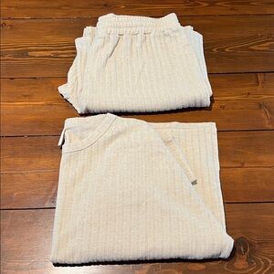 Rylee & Cru - Super Soft Cream PJ's Lounge Set - Size XL